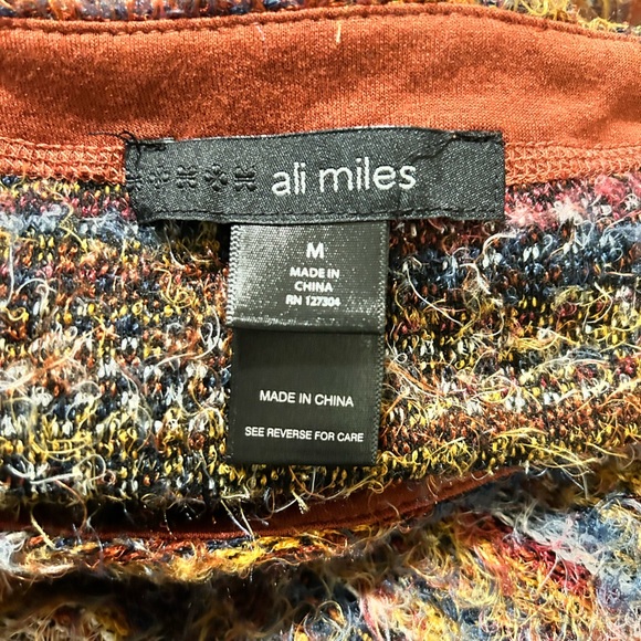 Ali Miles Eyelash Pullover Soft Knit Tunic Sweater 3/4 Sleeves Size Medium EC - Picture 6 of 7